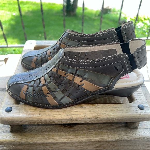 Pikolinos Romana Heels Womens Sz. US 9.5 EU 40 Woven Closed Toe Shoes. EUC - Picture 5 of 11